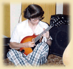 Scott on mandolin