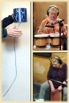 Thunder Drum, Bongos, and Cajón
